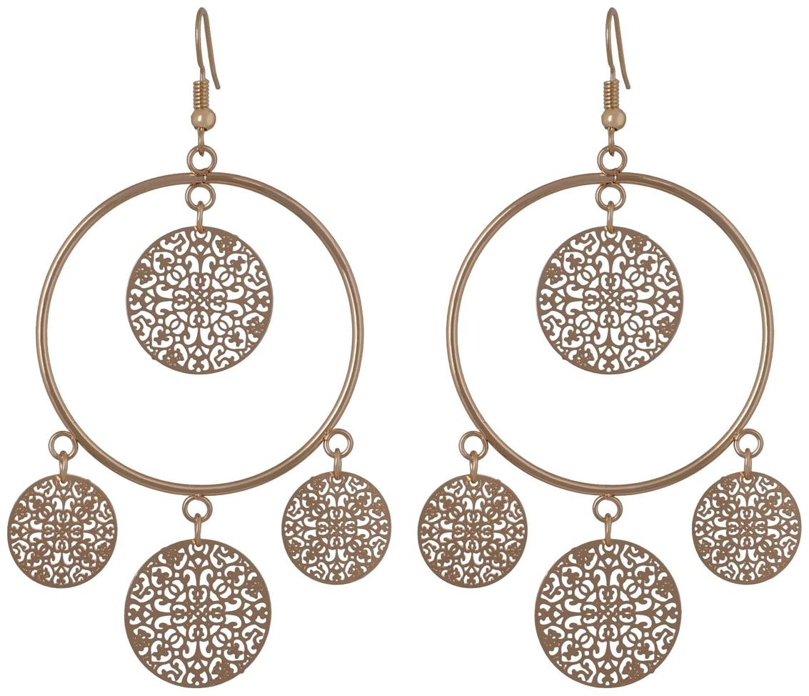 

Enso Filigree Hoop Earrings - Gold