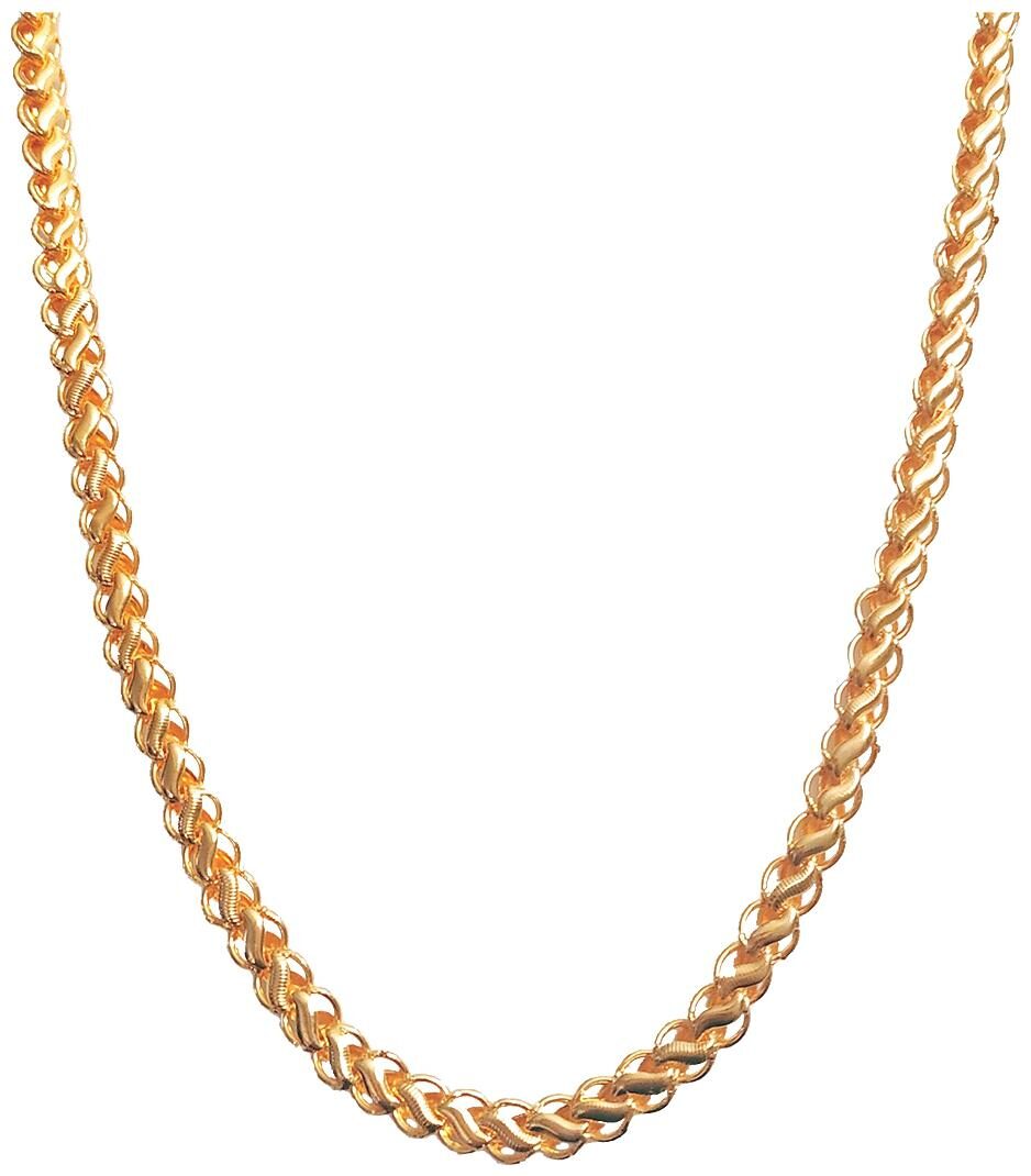 

Xoonic s Gold plated chain necklace 10 mm thick 20 inch Long chain-XCFL-7