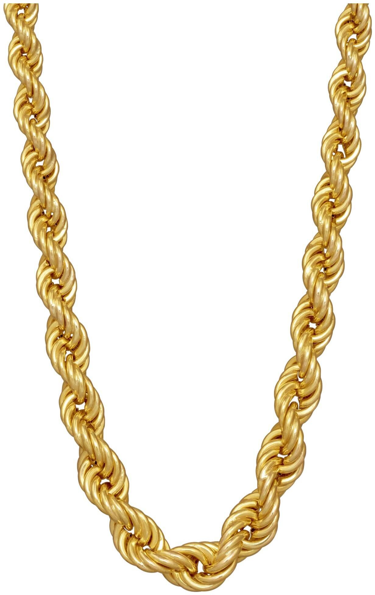 

Xoonic s New Design Statement Gold plated Rope Chain 3mm thick 20 inch long Rope chain