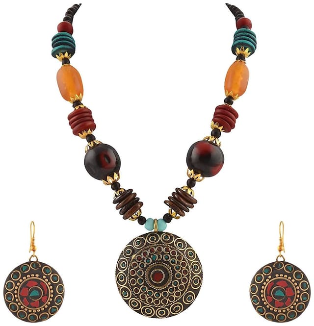 Buy YouBella Afghani Tribal Jewellery Set for Women (Multicolour