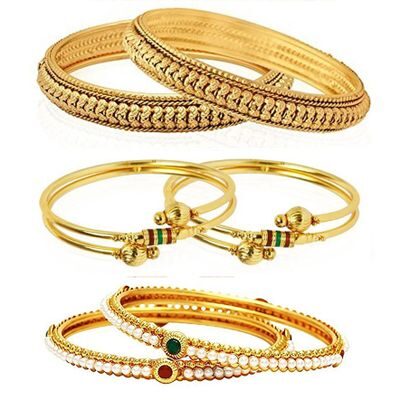 

YouBella Fashion Jewellery Stylish Bangles Combo for Girls and Women