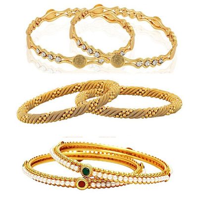 

YouBella Fashion Jewellery Stylish Bangles Combo for Girls and Women
