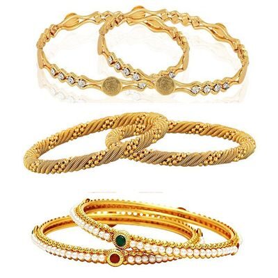 

YouBella Fashion Jewellery Stylish Bangles Combo for Girls and Women