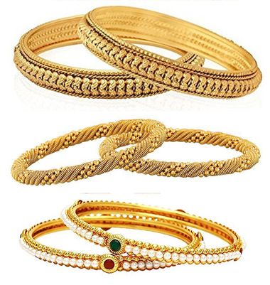 

YouBella Fashion Jewellery Stylish Bangles Combo for Girls and Women