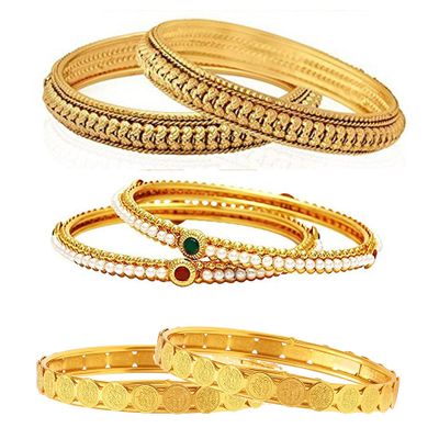 

YouBella Fashion Jewellery Stylish Bangles Combo for Girls and Women