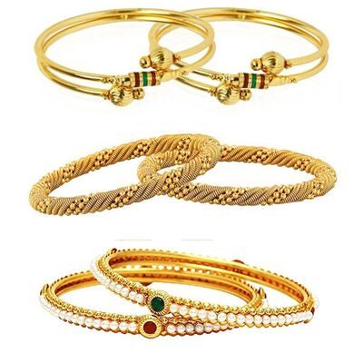 

YouBella Fashion Jewellery Stylish Bangles Combo for Girls and Women