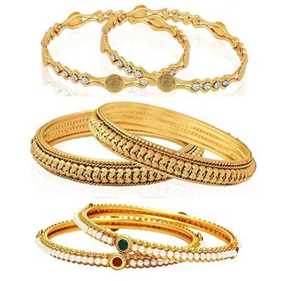 

YouBella Fashion Jewellery Stylish Bangles Combo for Girls and Women