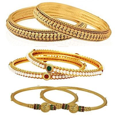 

YouBella Fashion Jewellery Stylish Bangles Combo for Girls and Women