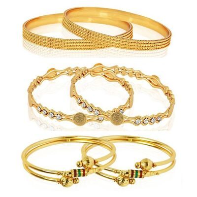 

YouBella Fashion Jewellery Stylish Bangles Combo for Girls and Women