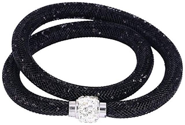 Youbella Jewellery Stardust Crystal Bangle Bracelet Cum Necklace For Women And Girls