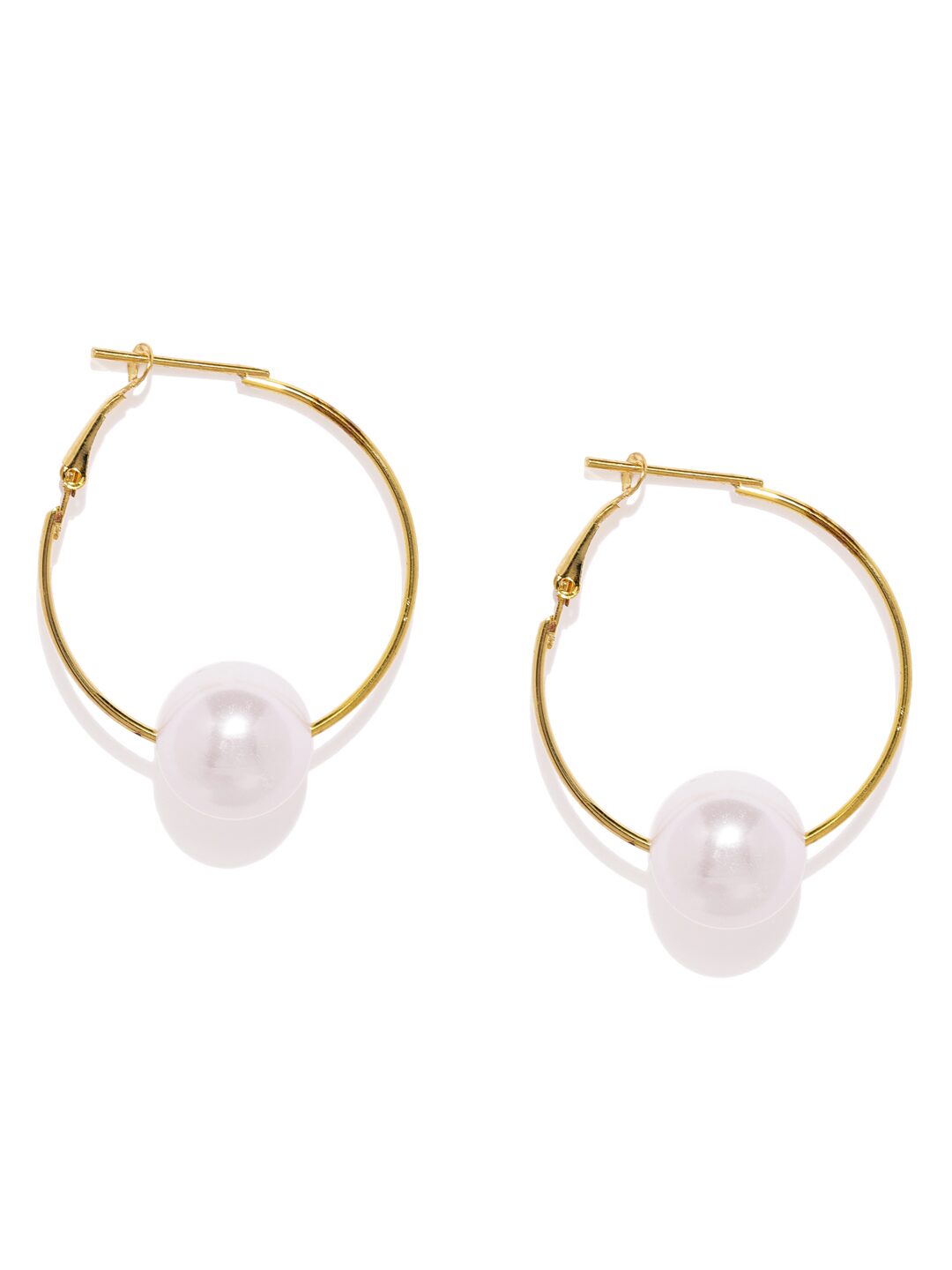 

Zaveri Pearls Contemporary Style Beaded Hoop Earring-ZPFK9136