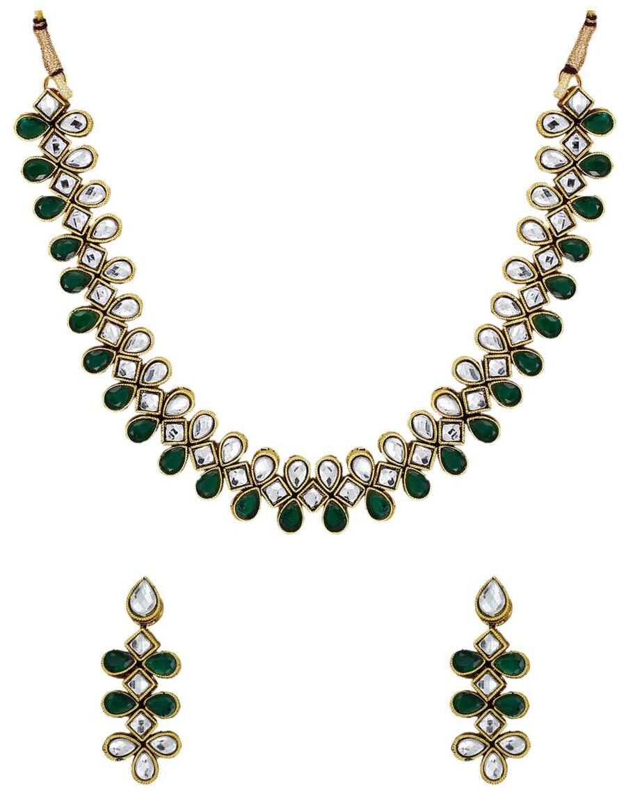 

Zaveri Pearls Traditional Necklace Set - ZPFK6138