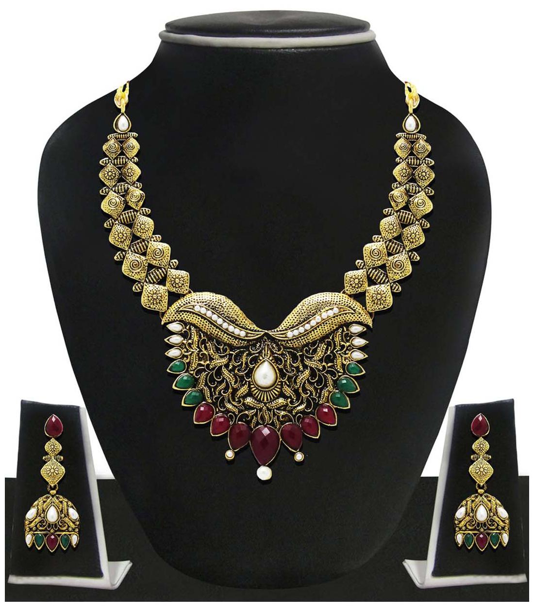 

Zaveri Pearls Multi Necklace Set