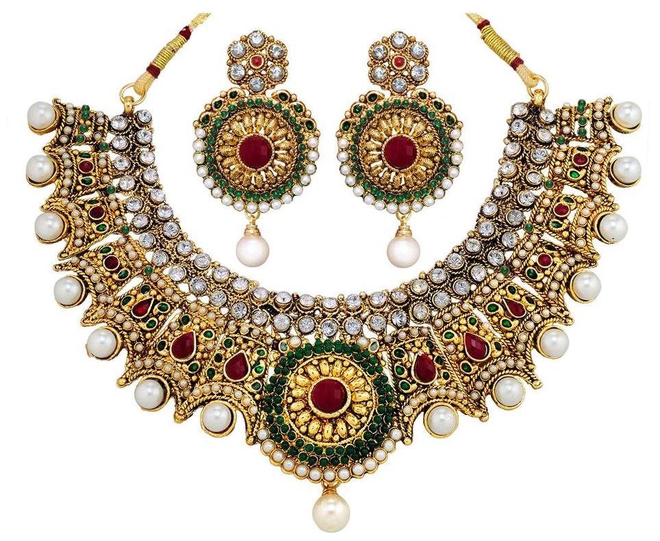 

Zaveri Pearls Multi Necklace Set