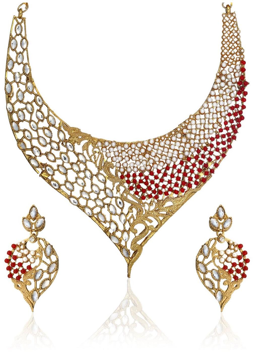 

Zaveri Pearls Mesmerising Necklace Set - ZPFK673