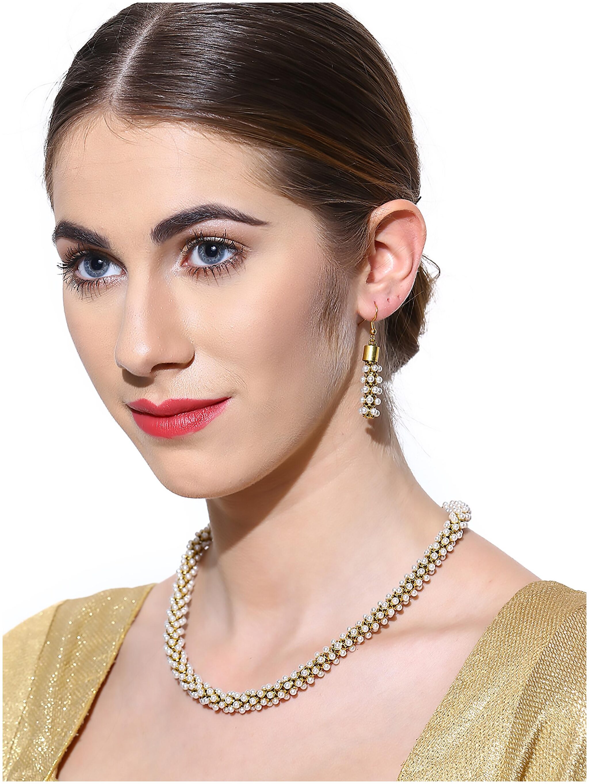 

Zaveri Pearls Set Of Two Necklace Set - ZPFK6019