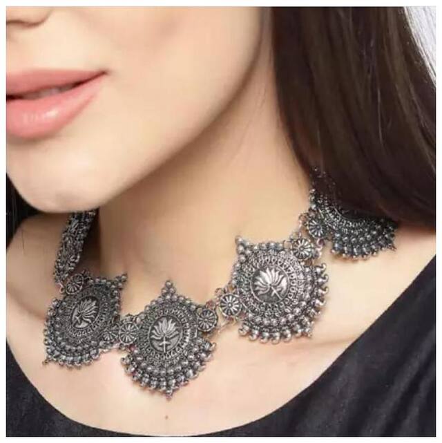 Zcarina Afghani Tribal Stylish Necklace For Women/Girls