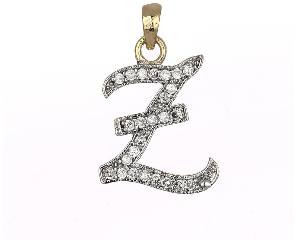 

Zeneme American Diamond Z Alphabet Pendant With Chain