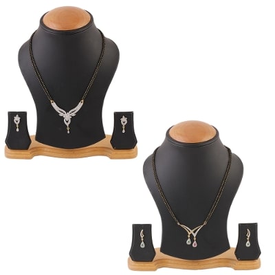 

Zeneme Designer Combo of 2 Mangalsutra set