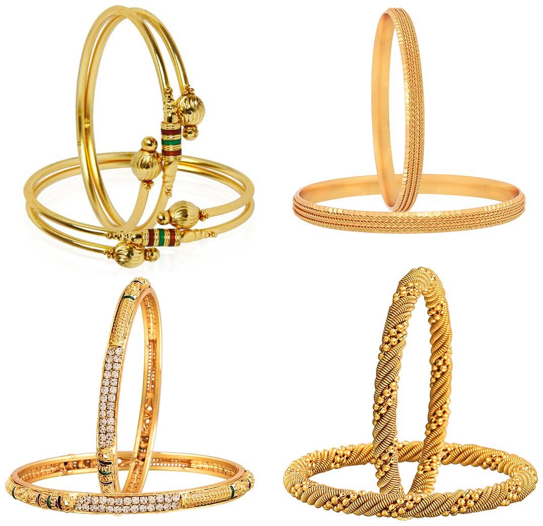 

Zeneme Designer Victoria Bangles Pearls Bangles Trendy Gold Plated And Coinage Bangles - Pack Of 8