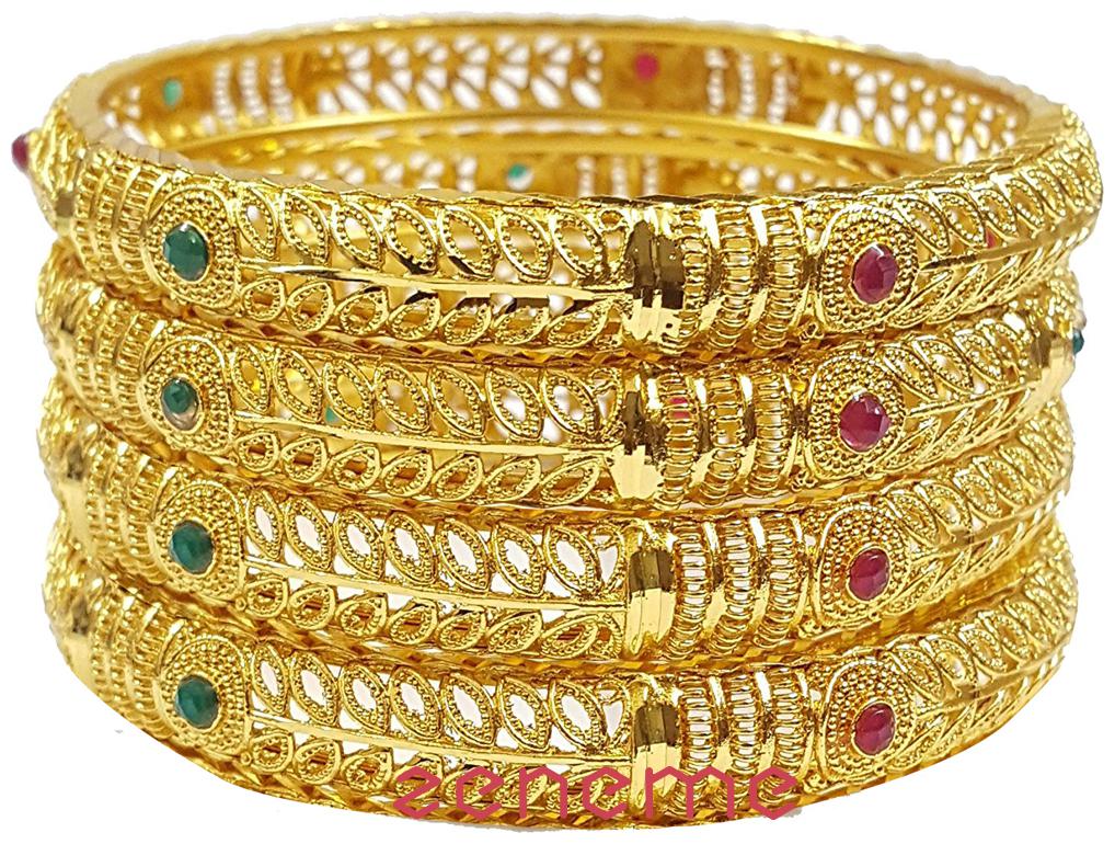 

Zeneme Gold Plated Bangle Bracelet for Women