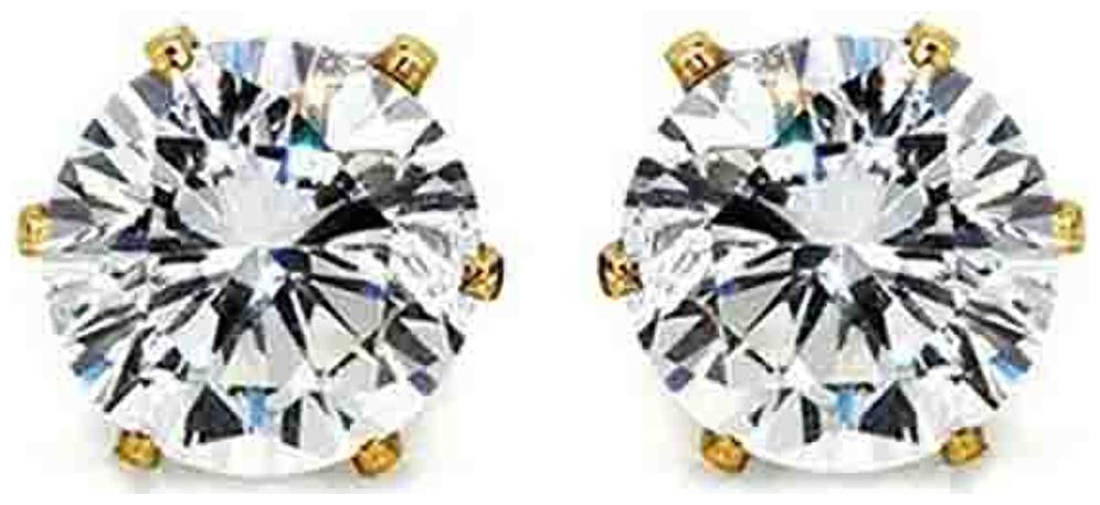 

Zeneme Solitaire Office Push Back Earrings