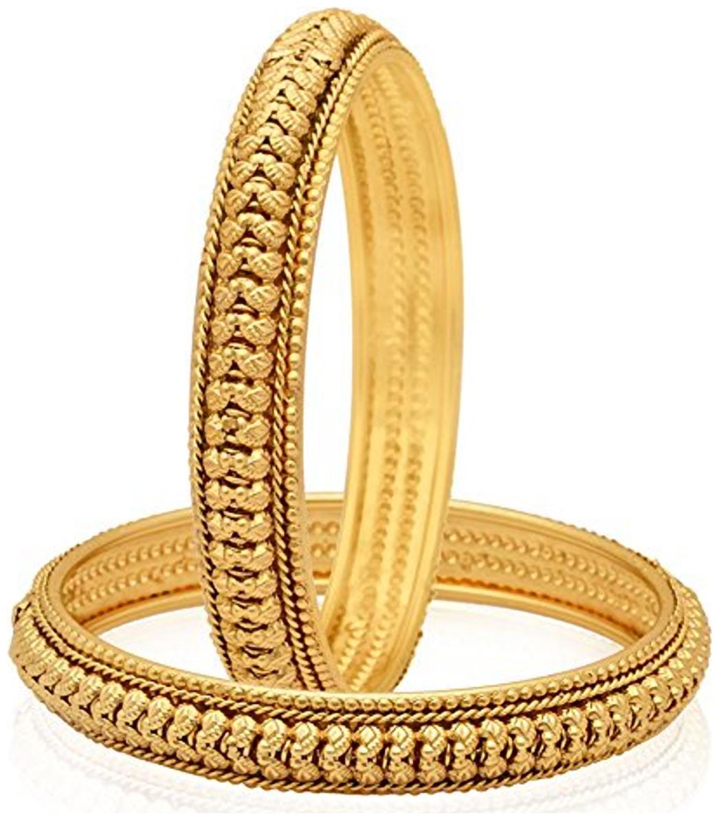 

Zeneme Trendy Gold Plated Bangles Jewellery for Women Girls
