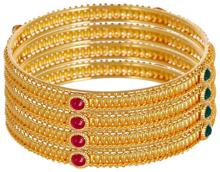 

ZenemeTraditional Zeneme Jewellery Gold Plated Alloy Bracelets Bangles Jewellery for Women and Girls (2 6)