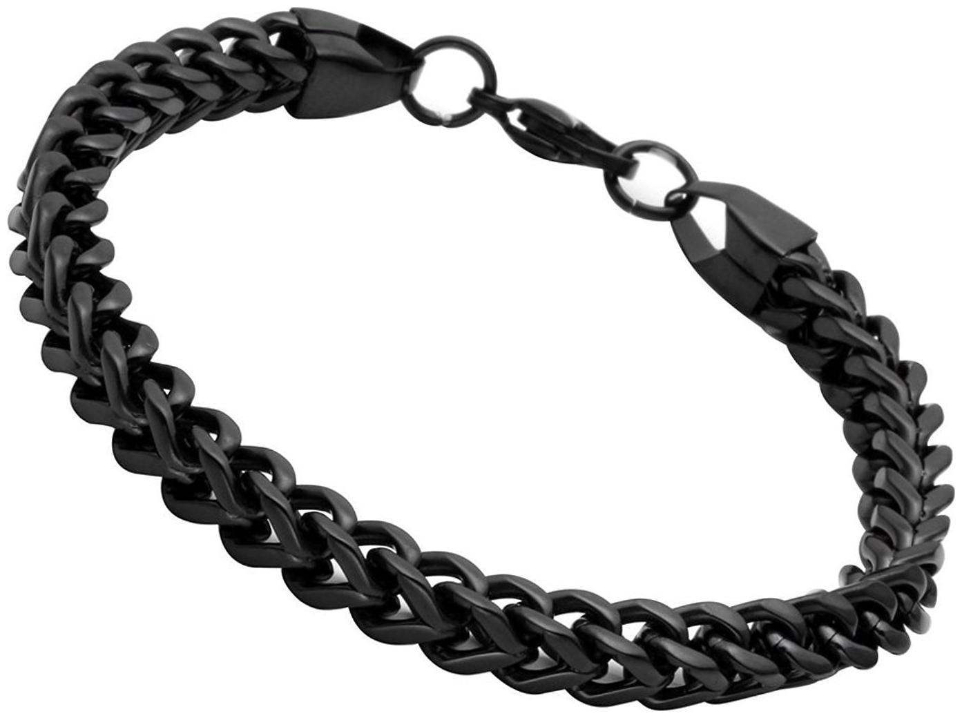 

ZIVOM 316L Stainless Steel Black Rhodium Wheat Design Stylish Bracelet For Men