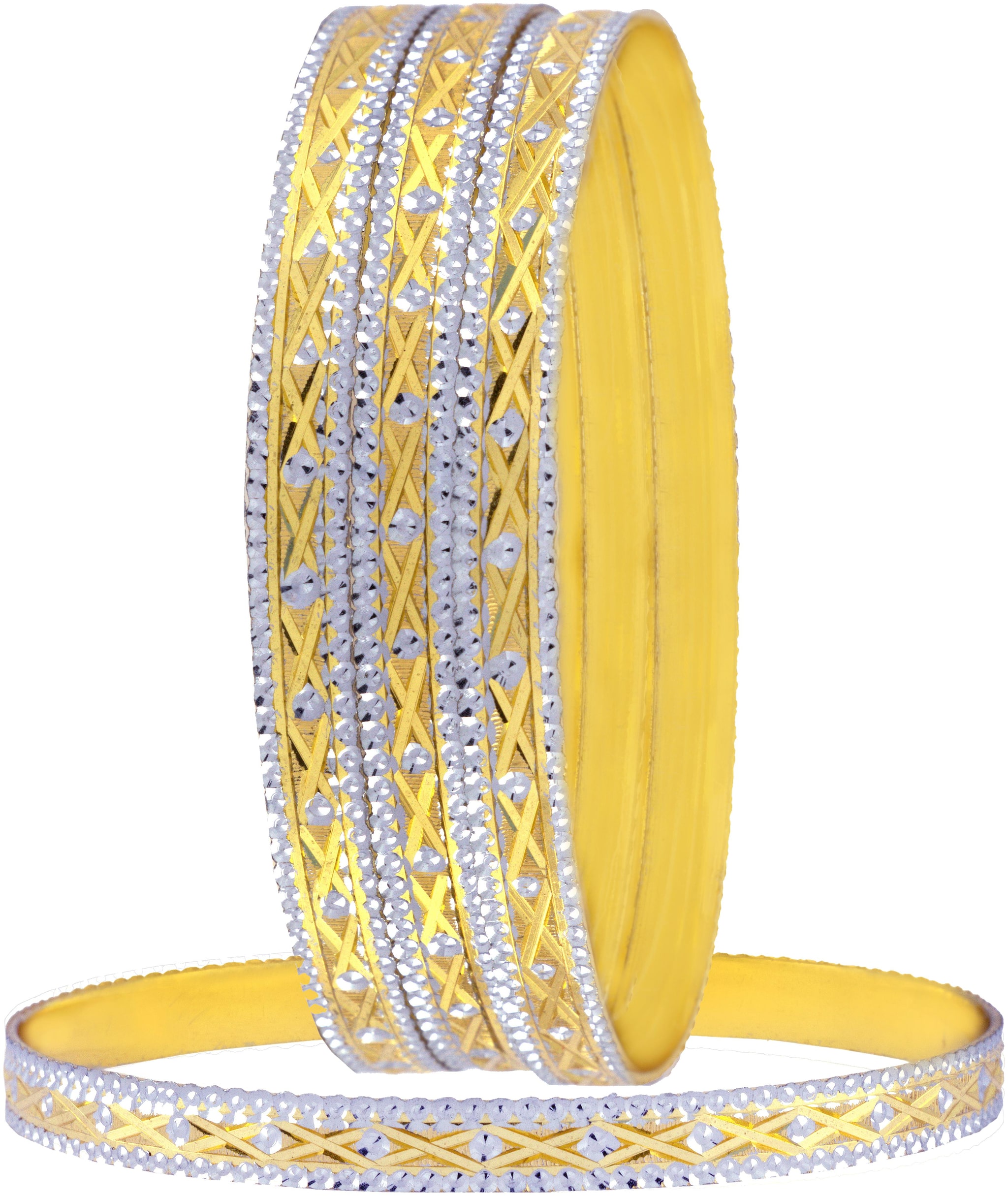 

ZIVOM Golden Silver Bangle For Women