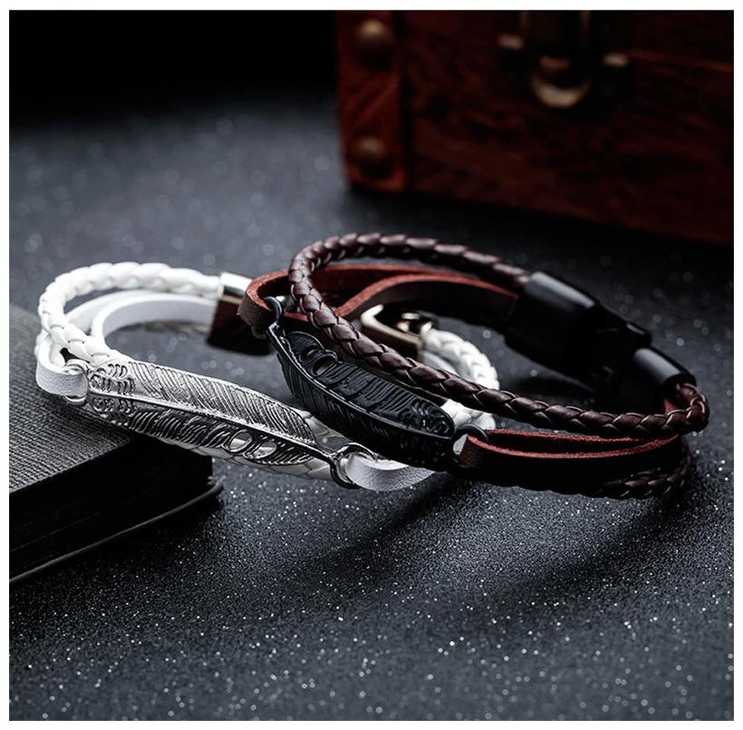 

ZIVOM Leather Bracelet For Men