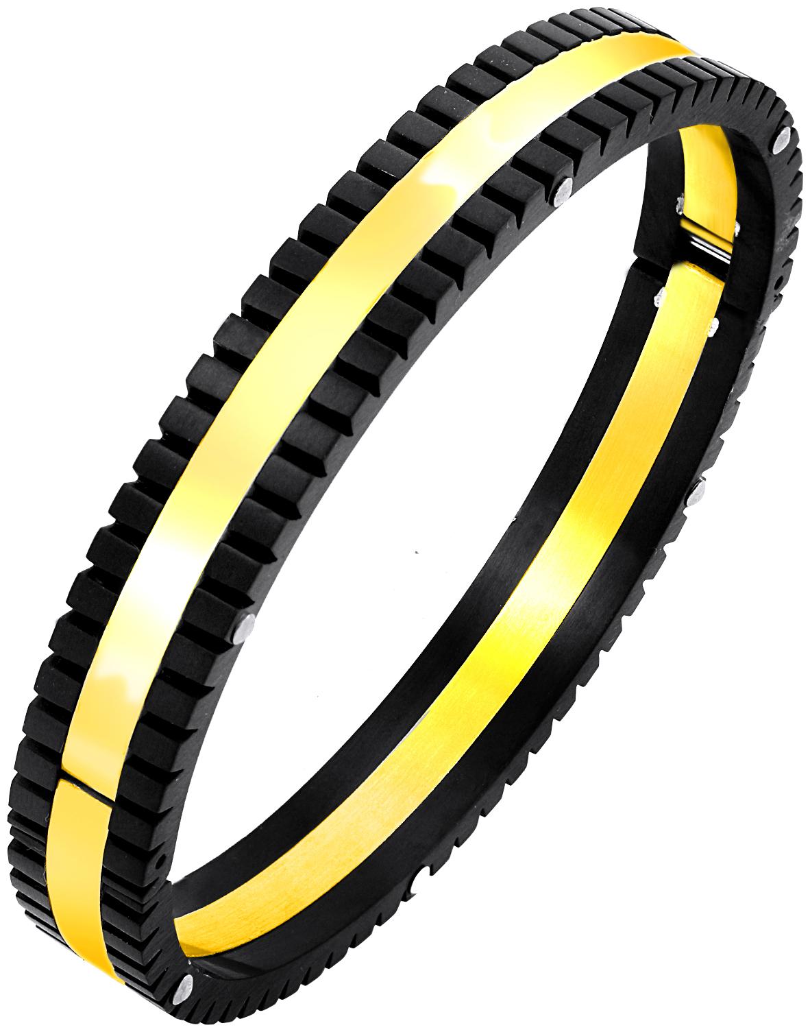 

ZIVOM Stylish German Luxury Designer Black 18K Gold Solid 316l Surgical Stainless Steel Openable Stylish Boys Men