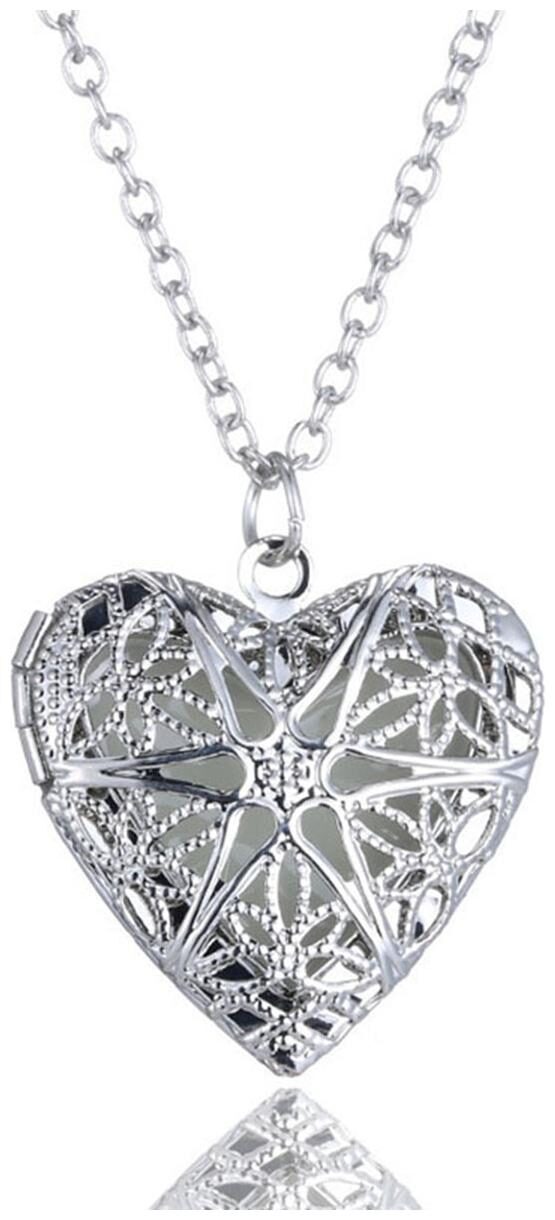 

ZIVOMOpenable Large Size Heart Love Photo Frame Picture Photograph Locket Pendant Chain for Men Women Boys Girls