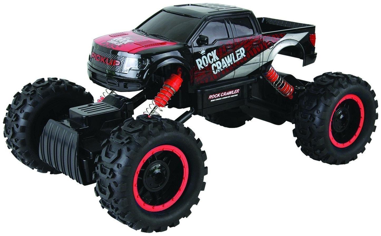 

1 14 2 4 GHZ 4x4 Remote Conctrol Rock Crawler Car Reachargeable Off Road Monster Truck Car Toy for Boys - REDD