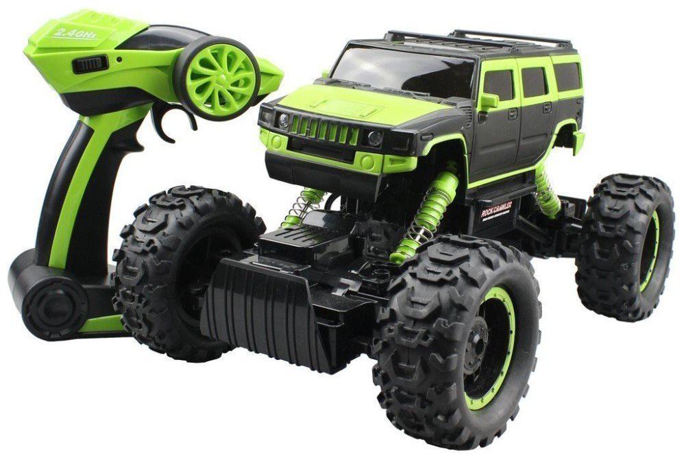 

1 14 2 4 GHZ 4x4 Remote Conctrol Rock Crawler Car Reachargeable Off Road Monster Truck Car Toy for Boys - Green