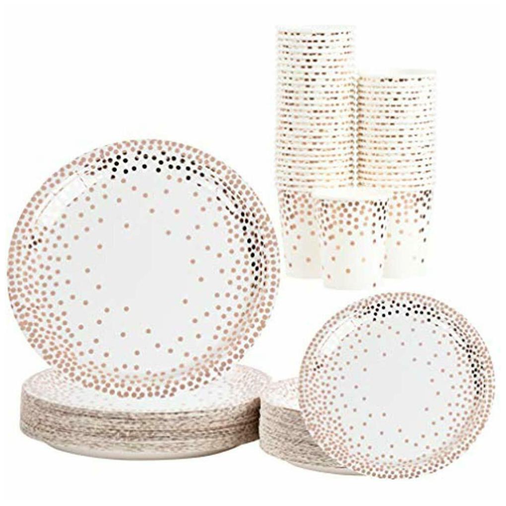 

1 Historyback Return False DisposableDinnerwareSet-Serves50PartySupplies Ros