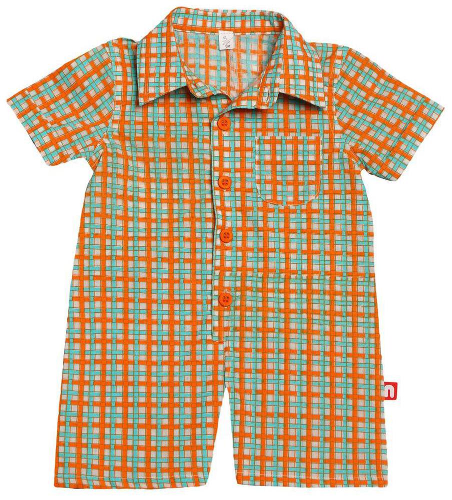 

Nino Bambino Baby boy Cotton Solid Winterwear onesie and romper - Multi