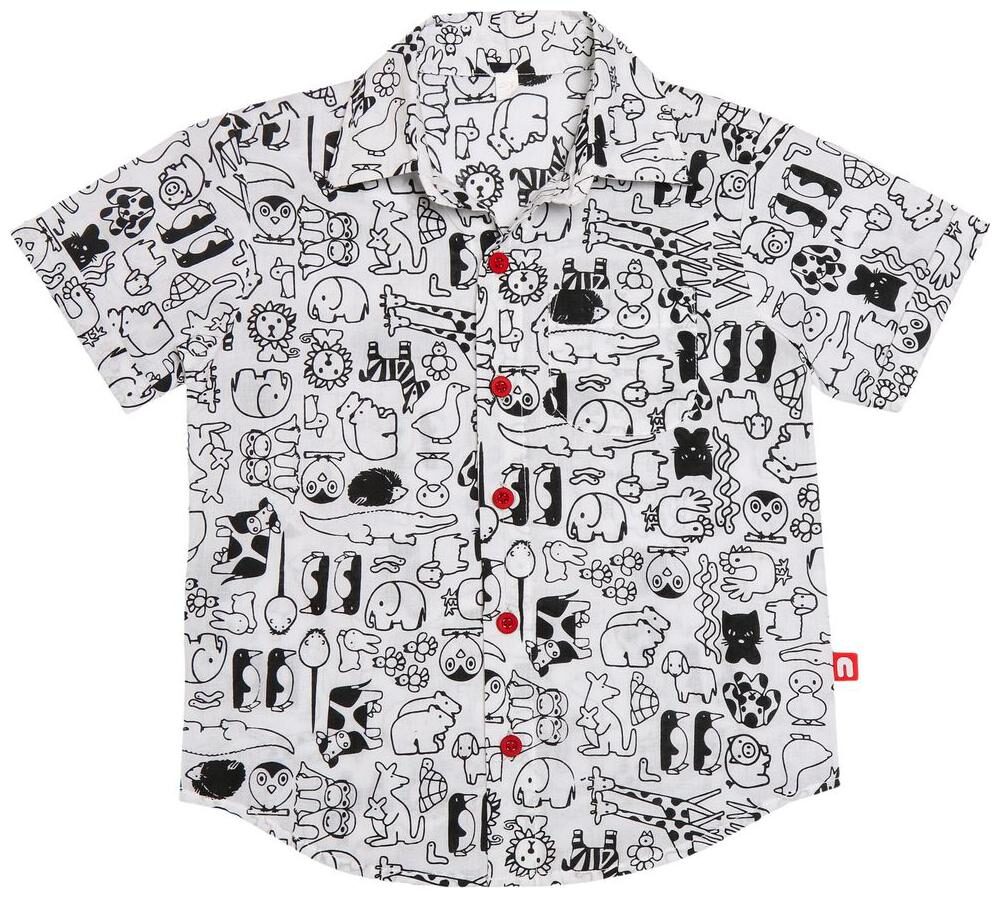 

Nino Bambino Cotton Solid Shirt for Baby Boy - Grey