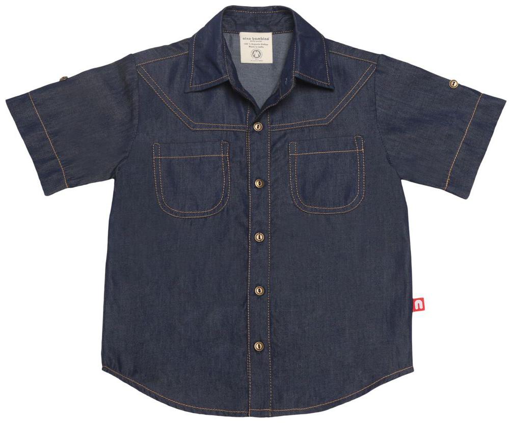 

Nino Bambino Cotton Solid Shirt for Baby Boy - Blue