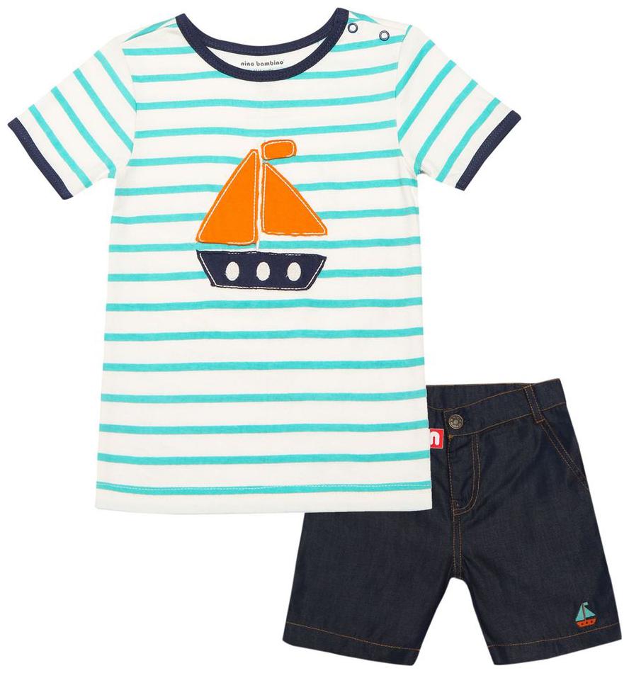 

Nino Bambino Cotton Printed Top Bottom Set - Multi