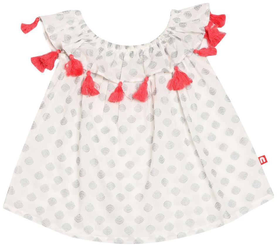 

Nino Bambino Cotton Solid Top for Baby Girl - Multi