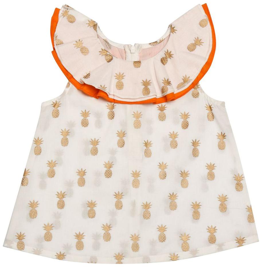 

Nino Bambino Cotton Solid Top for Baby Girl - Multi