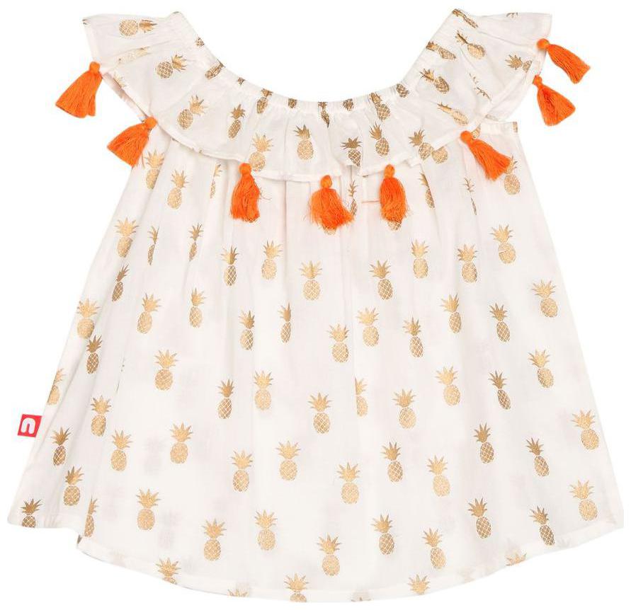 

Nino Bambino Cotton Solid Top for Baby Girl - Multi