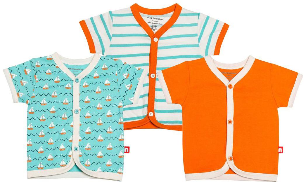 

Nino Bambino Cotton Solid Top for Baby Boy - Multi