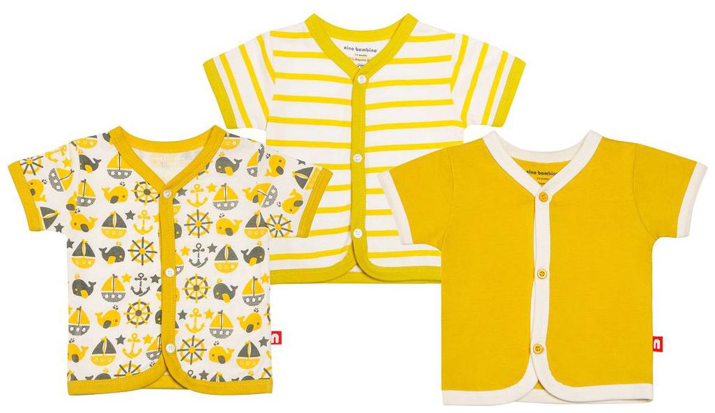

Nino Bambino Cotton Solid Top for Baby Boy - Multi