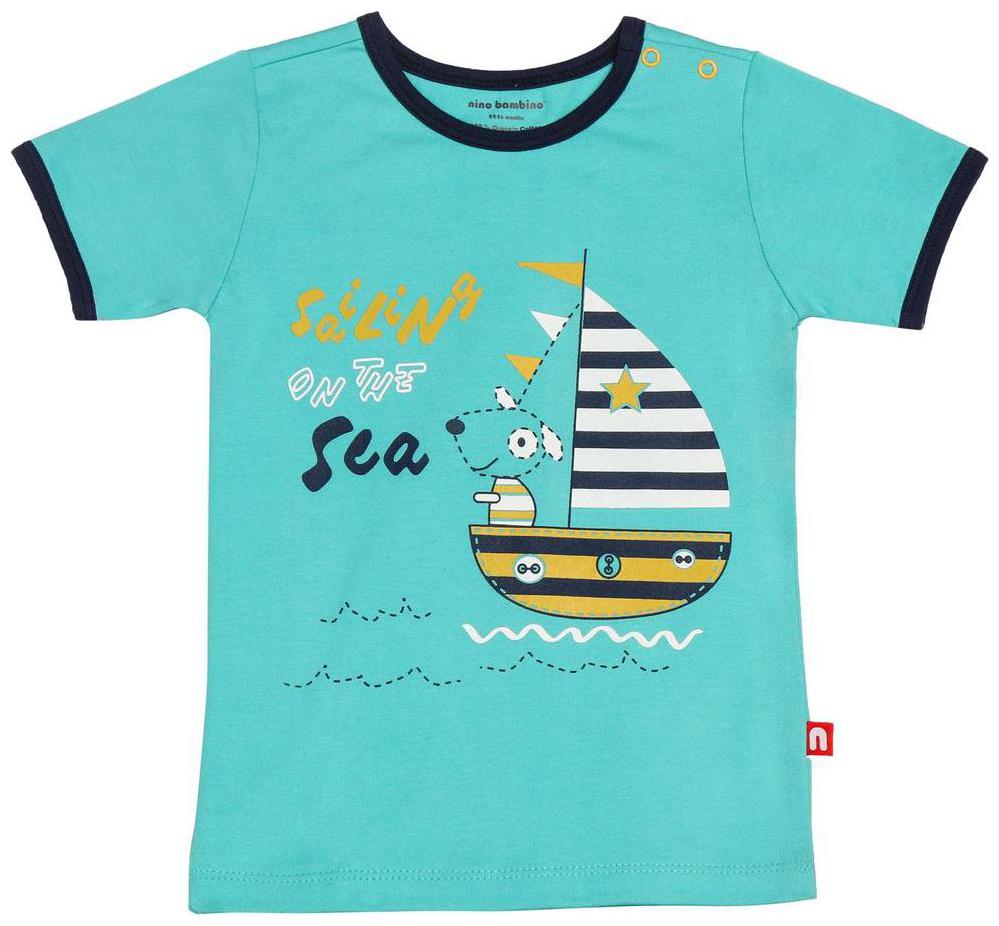 

Nino Bambino Cotton Solid T shirt for Baby Boy - Blue
