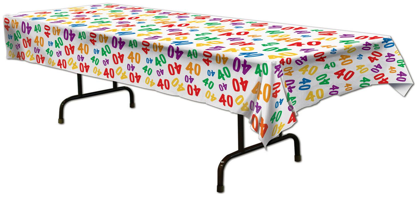 

(12) 40 Tablecover plastic