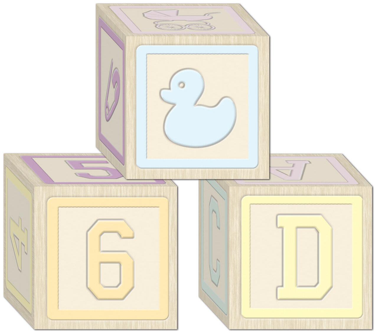 

(12) Baby Blocks Favor Boxes assembly required