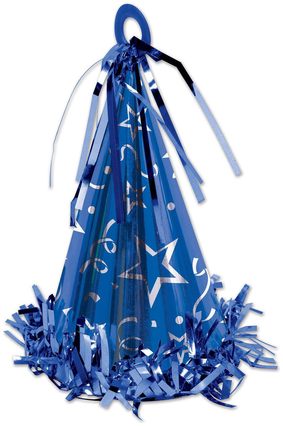 

(12) Cone Hat Balloon Weight blue
