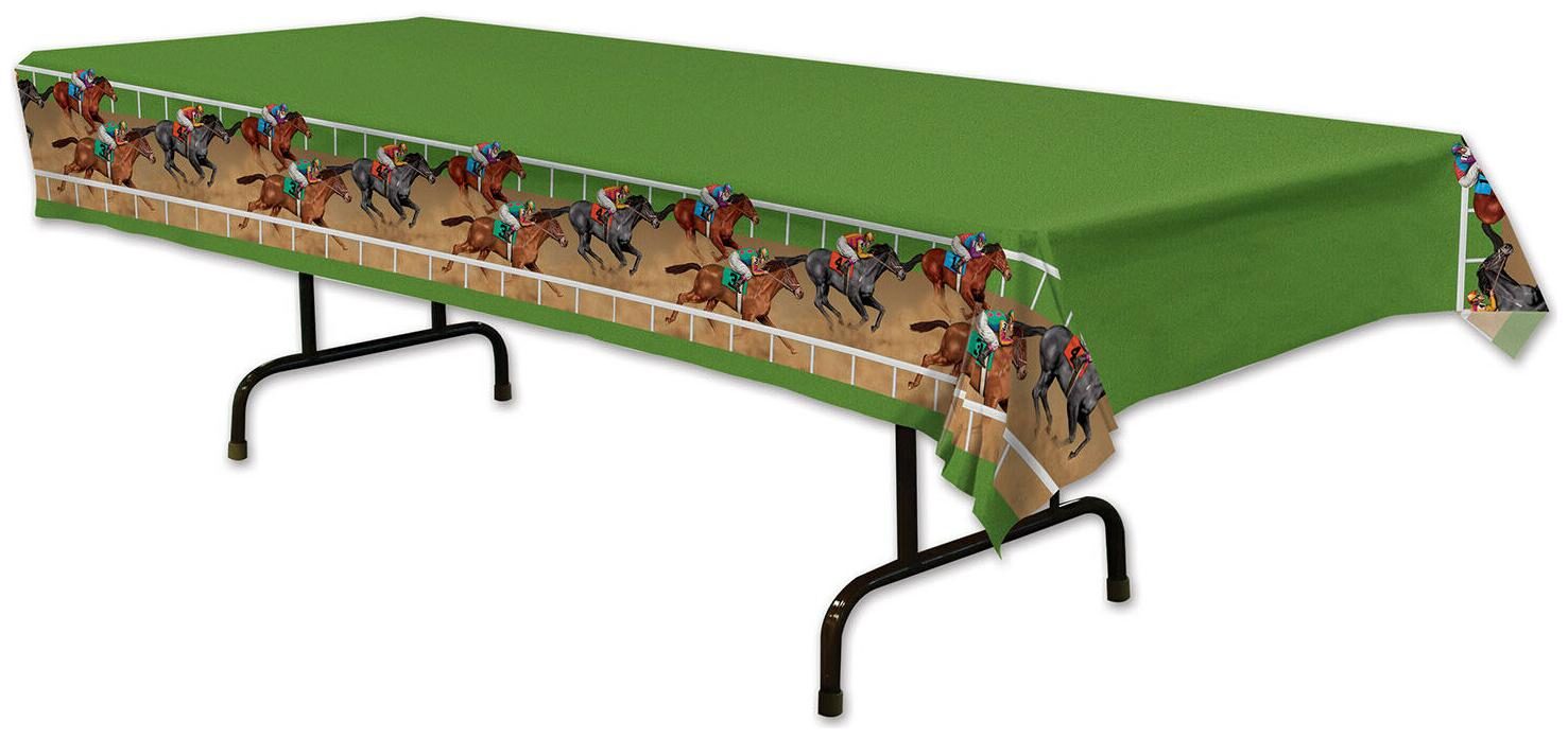 

(12) Horse Racing Tablecover plastic